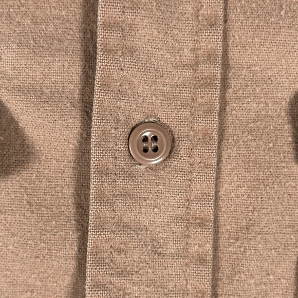 Vintage Deerskin Shirt Adult MEDIUM Brown Flannel Workwear Hunting USA Made 70s - Picture 6 of 12